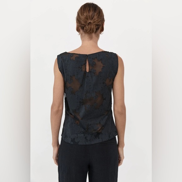 COPY - NWT St. Agni Semi Sheer Floral Top - Picture 3 of 6